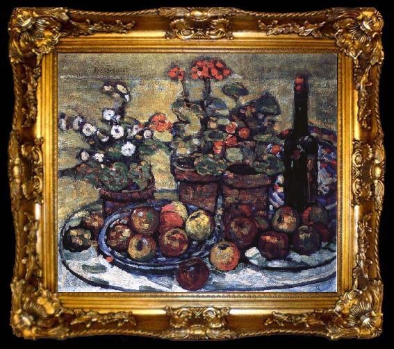 framed  unknow artist Fruits and flowers, ta009-2